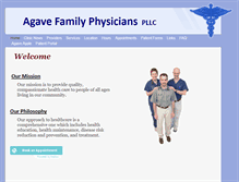 Tablet Screenshot of agavefamilyphysicians.com